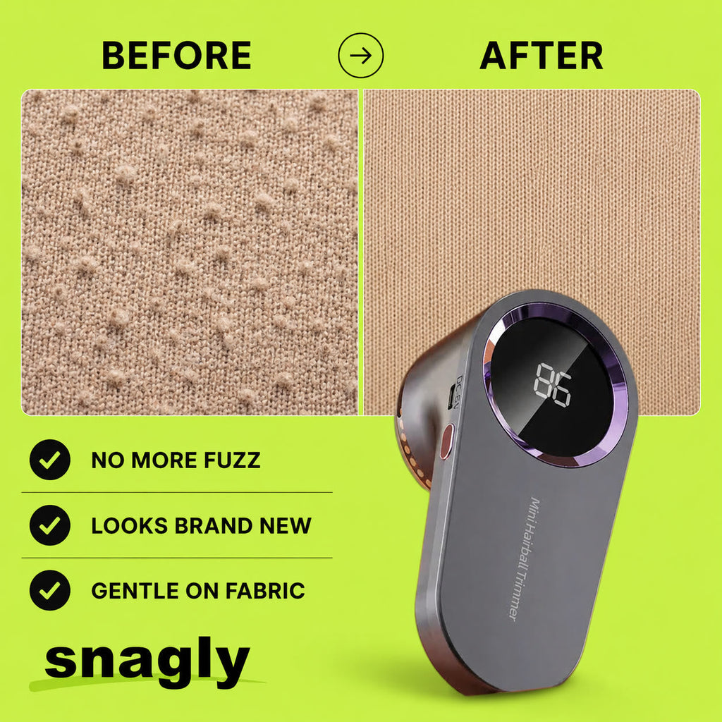 Before and after: no more fuzz, looks brand new