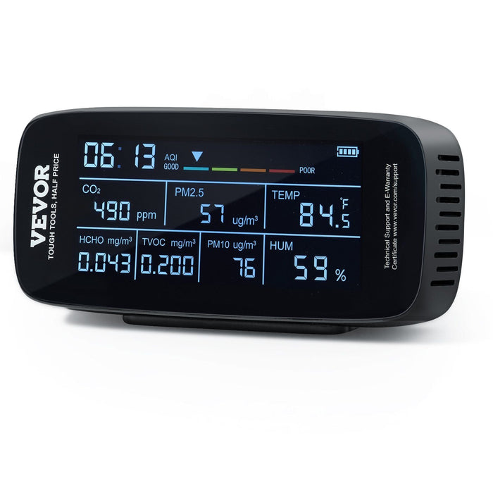 VYSN 9-in-1 Air Quality Monitor — CO2, PM2.5 & Formaldehyde Detector